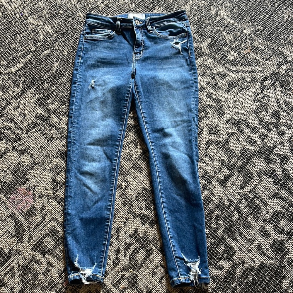Vervet Blue Skinny Ankle Jeans Size 27